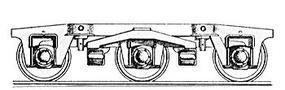 Keystone PRR 6-Wheel Passenger Trucks HO-Scale Keystone PRR 6-Wheel Passenger Trucks HO-Scale