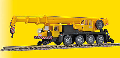 Kibri Mobile Crane Truck Kit w/ Lights HO Scale Model Railroad Vehicle #10558
