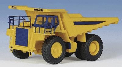 Kibri European Komatsu Heavy-Duty 785-5 Dump Truck Kit HO Scale Model Vehicle #11660