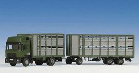 Kibri Animal Transporter & Trailer Kit (w/ 12 Cows) HO Scale Model Railroad Vehicle #12248 Kibri Animal Transporter & Trailer Kit (w/ 12 Cows) HO Scale Model Railroad Vehicle #12248