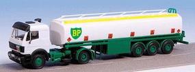 Kibri Mercedes Benz Semi Tractor w/ BP Tanker Kit HO Scale Model Vehicle Kit #14670 Kibri Mercedes Benz Semi Tractor w/ BP Tanker Kit HO Scale Model Vehicle Kit #14670