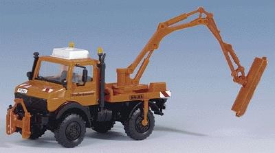 Kibri Unimog truck w/ Boom Mounted Brush Cutter Kit HO Scale Model Railroad Vehicle #15004
