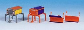 Kibri Salt Spreaders & Snow Plows HO Scale Model Railroad Vehicle Accessory #15013 Kibri Salt Spreaders & Snow Plows HO Scale Model Railroad Vehicle Accessory #15013