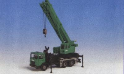 Kibri Schwarz Builders Series 3-Axle Truck Crane Kit HO Scale Model Vehicle #15210