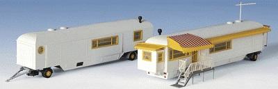 Kibri House Trailers (2) HO Scale Model Railroad Vehicle #15704