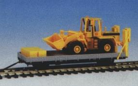 Kibri Hyrail Flatbed w/ Wheel Loader HO Scale Model Railroad Vehicle #16308 Kibri Hyrail Flatbed w/ Wheel Loader HO Scale Model Railroad Vehicle #16308
