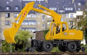 Kibri Atlas 2-Way Excavator w/Hi-Rail Wheels Kit HO Scale Model Railroad #16312 Kibri Atlas 2-Way Excavator w/Hi-Rail Wheels Kit HO Scale Model Railroad #16312