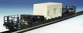 Kibri Low Loader Rail Car w/ Wooden Box HO Scale Model Train Freight Car #16510