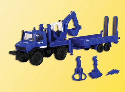 Unimog Excavator with Trailer Kit