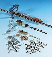 Kibri Freight Yard Accessory Set Kit (Crane, Shed & Details) Z Scale Model Railroad Accessory #36696 Kibri Freight Yard Accessory Set Kit (Crane, Shed & Details) Z Scale Model Railroad Accessory #36696