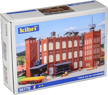 Kibri Factory Buildings Grunderzeit Kit Z Scale Model Railroad Building #36770