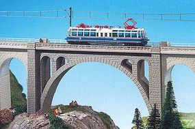 Kibri Stone Arch Viaduct Bridge N Scale Model Railroad Bridge #37666