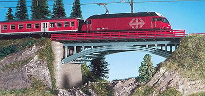 Kibri Bridge with End Supports (Single or Double Track) N Scale Model Railroad Bridge #37668