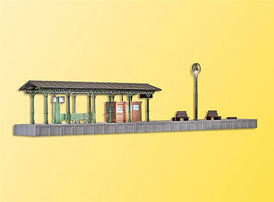 Kibri Platform w/ LED Lighting Kit N Scale Model Railroad Building #37754
