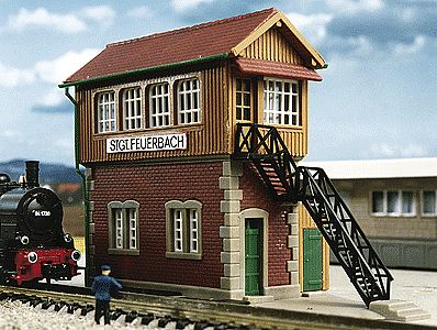 Kibri Stuttgart-Feuerbach Signal Tower Kit N Scale Model Railroad Building #37805