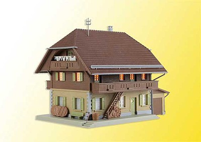 Kibri Dairy w/ LED Light Kit HO Scale Model Railroad Building #38024