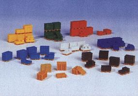 Kibri Crates on Pallets Kit HO Scale Model Railroad Building Accessory #38662 Kibri Crates on Pallets Kit HO Scale Model Railroad Building Accessory #38662