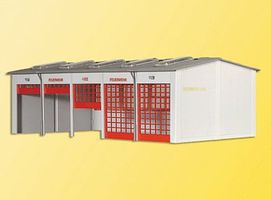 Kibri Fire Department Garage HO Scale Model Railroad Building Kit #39219 Kibri Fire Department Garage HO Scale Model Railroad Building Kit #39219