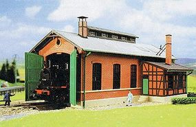 Kibri Single Stall Engine House HO Scale Model Railroad Building Kit #39436 Kibri Single Stall Engine House HO Scale Model Railroad Building Kit #39436