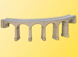 Kibri Curved Stone Rosanna-Viaduct (Single Track 90 Degrees) HO Scale Model Railroad Bridge #39726 Kibri Curved Stone Rosanna-Viaduct (Single Track 90 Degrees) HO Scale Model Railroad Bridge #39726