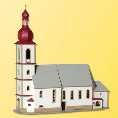 Kibri Church in Ramsau HO Scale Model Railroad Building Kit #39770