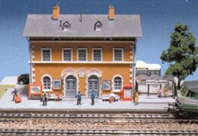 Kibri Rumpelhausen Station HO Scale Model Railroad Building Kit #39839 Kibri Rumpelhausen Station HO Scale Model Railroad Building Kit #39839