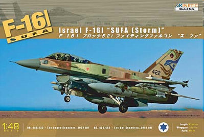 Kinetic-Model F16I Sufa (Storm) Israeli AF Aircraft Plastic Model Airplane Kit 1/48 Scale #48006