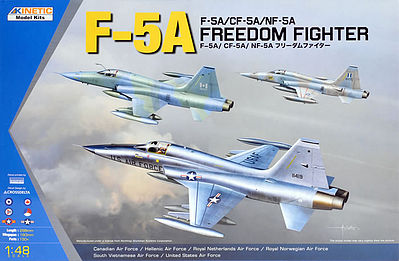 Kinetic-Model F-5A/CF-5A/NF-5A Plastic Model Airplane Kit 1/48 Scale #48020