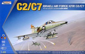 Kinetic-Model C2/C7 Kfir Israeli AF Fighter-Bomber (New Tool) Plastic Model Airplane Kit 1/48 #48046