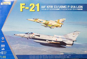 Kinetic-Model IAF KFIR C1/USMC F-21A Plastic Model Airplane Kit 1/48 Scale #48053