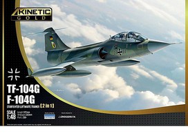 Kinetic-Model TF-104G F-104G Luftwaffe Starfighter Plastic Model Airplane Kit 1/48 Scale #48089