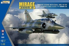 Kinetic-Model Mirage 2000D w/dual GBU Plastic Model Airplane Kit 1/48 Scale #48120