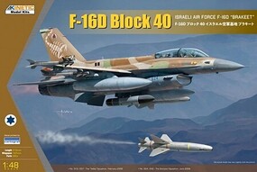 Kinetic-Model F16D Block 40 Brakeet Israeli AF Fighter Plastic Model Airplane Kit 1/48 Scale #48130