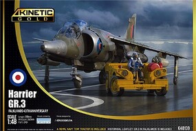 Kinetic-Model Harrier GR.3 Falklands 40th w/tow 1-48