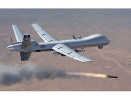 Kinetic-Model MQ-9 Reaper Unmanned Aerial Vehicle Plastic Model Airplane Kit 1/72 Scale #72004