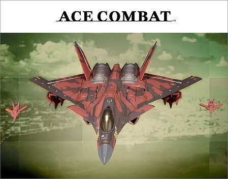 Kotobukiya Ace Combat - CFA-44 (Red) Snap Together Plastic Model Airplane Kit 1/144 Scale #kp612