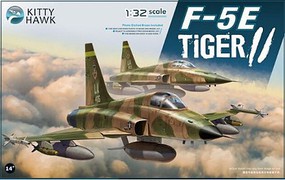 KittyHawk F5E Tiger II Fighter (New Tool) Plastic Model Airplane Kit 1/32 Scale #32018
