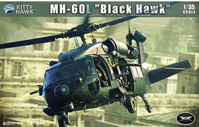 KittyHawk MH60L Black Hawk Combat Helicopter Plastic Model Helicopter Kit 1/35 Scale #50005
