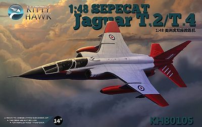 KittyHawk Sepecat Jaguar E & T2/T4 Aircraft Plastic Model Airplane Kit 1/48 Scale #80105