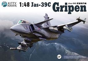 KittyHawk Jas39A/C Gripen Fighter (New Tool) (JUN) Plastic Model Airplane Kit 1/48 Scale #80117 KittyHawk Jas39A/C Gripen Fighter (New Tool) (JUN) Plastic Model Airplane Kit 1/48 Scale #80117