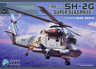 KittyHawk SH2G Super Seasprite USN Helicopter Plastic Model Helicopter Kit 1/48 Scale #80126