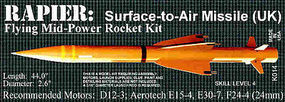 Rapier S.A.M. Pro Level Model Rocket Kit #14