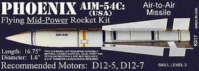 Phoenix AIM-54C 1.6' Skill Level 3 Model Rocket Kit #17