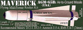 Maverick AGM-65B Skill Level 3 Model Rocket Kit #19