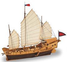 1/60 Red Dragon Chinese Junk Wood Ship Kit