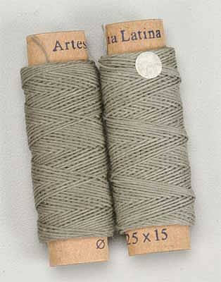 Latina Cotton Thread .25mm Green Beige 30 Meter (One Roll) Wooden Boat Model Accessory #8802