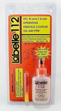 Labelle Knuckle Coupler Lubricant High Viscosity for HO, N and Z Scale Knuckle Couplers - HO-Scale