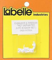 Labelle Engineer & Firemen (Waving, Sitting, Slouching, Leaning) HO Scale Model Railroad Figure #7004 Labelle Engineer & Firemen (Waving, Sitting, Slouching, Leaning) HO Scale Model Railroad Figure #7004