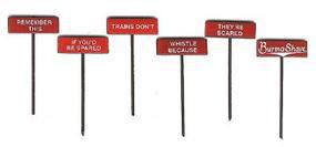 Labelle Burma Shave Sign Set #2 HO-Scale Labelle Burma Shave Sign Set #2 HO-Scale