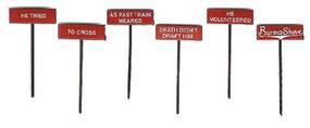Labelle Burma Shave Sign Set #6 HO-Scale Labelle Burma Shave Sign Set #6 HO-Scale